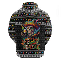 Mexican Sugar Skull Spanish Christmas Hoodie Feliz Navidad Mexico - Wonder Print Shop