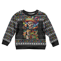 Mexican Sugar Skull Spanish Christmas Kid Ugly Christmas Sweater Feliz Navidad Mexico - Wonder Print Shop