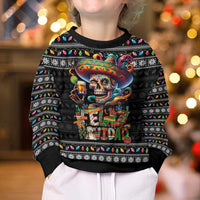 Mexican Sugar Skull Spanish Christmas Kid Ugly Christmas Sweater Feliz Navidad Mexico - Wonder Print Shop