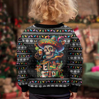 Mexican Sugar Skull Spanish Christmas Kid Ugly Christmas Sweater Feliz Navidad Mexico - Wonder Print Shop