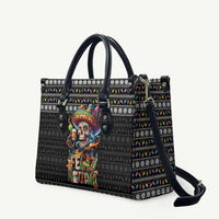 Mexican Sugar Skull Spanish Christmas Leather Bag Feliz Navidad Mexico - Wonder Print Shop
