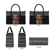 Mexican Sugar Skull Spanish Christmas Leather Bag Feliz Navidad Mexico - Wonder Print Shop