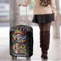 Mexican Sugar Skull Spanish Christmas Luggage Cover Feliz Navidad Mexico - Wonder Print Shop