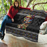 Mexican Sugar Skull Spanish Christmas Quilt Feliz Navidad Mexico - Wonder Print Shop