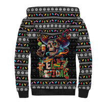 Mexican Sugar Skull Spanish Christmas Sherpa Hoodie Feliz Navidad Mexico - Wonder Print Shop