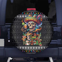 Mexican Sugar Skull Spanish Christmas Spare Tire Cover Feliz Navidad Mexico - Wonder Print Shop