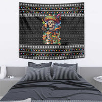 Mexican Sugar Skull Spanish Christmas Tapestry Feliz Navidad Mexico - Wonder Print Shop