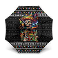 Mexican Sugar Skull Spanish Christmas Umbrella Feliz Navidad Mexico - Wonder Print Shop