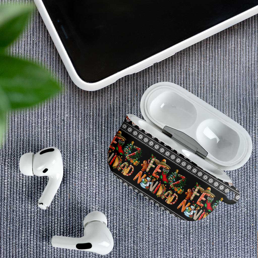 Mexican Sumbrero and Snowman Christmas AirPods Case Feliz Navidad Mexico - Wonder Print Shop