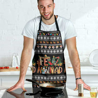 Mexican Sumbrero and Snowman Christmas Apron Feliz Navidad Mexico - Wonder Print Shop