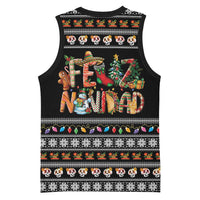 Mexican Sumbrero and Snowman Christmas Basketball Jersey Feliz Navidad Mexico - Wonder Print Shop