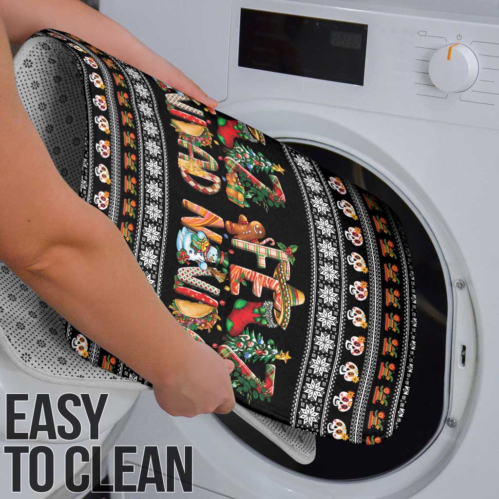 Mexican Sumbrero and Snowman Christmas Bathroom Set Feliz Navidad Mexico - Wonder Print Shop