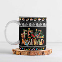 Mexican Sumbrero and Snowman Christmas Ceramic Mug Feliz Navidad Mexico - Wonder Print Shop
