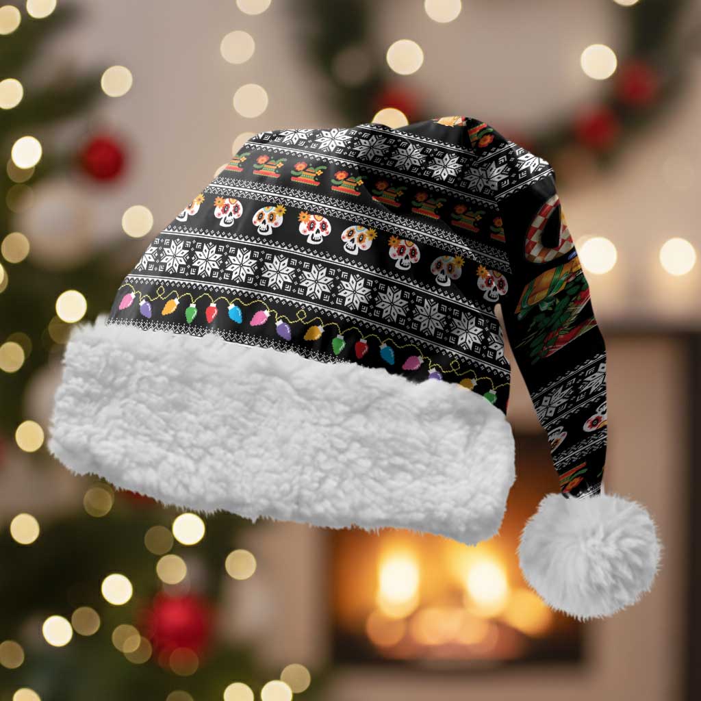 Mexican Sumbrero and Snowman Christmas Santa Hat Feliz Navidad Mexico - Wonder Print Shop