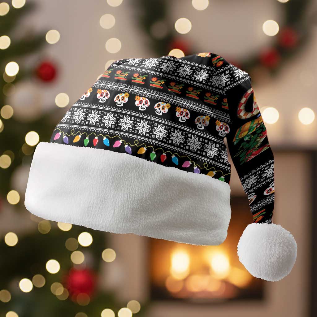 Mexican Sumbrero and Snowman Christmas Santa Hat Feliz Navidad Mexico - Wonder Print Shop