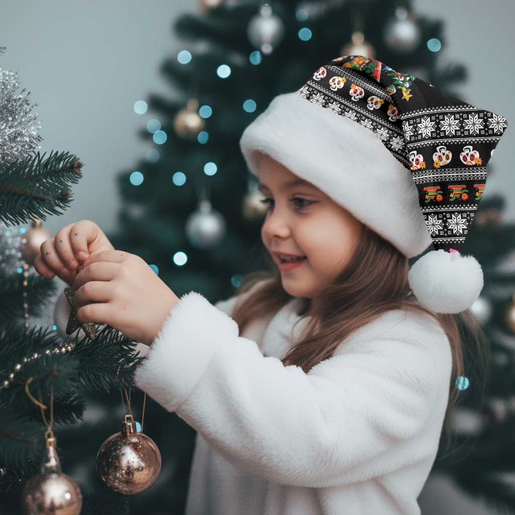 Mexican Sumbrero and Snowman Christmas Santa Hat Feliz Navidad Mexico - Wonder Print Shop