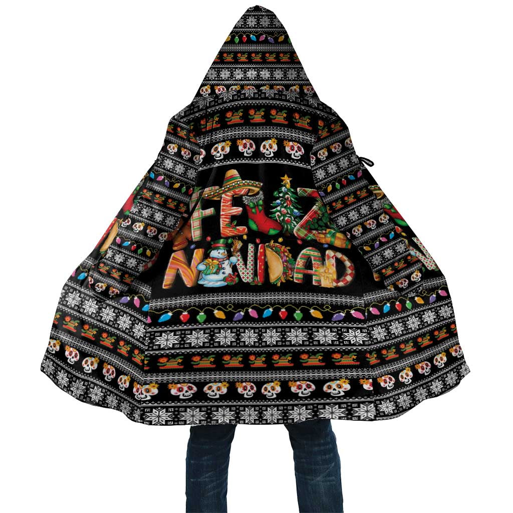 Mexican Sumbrero and Snowman Christmas Cloak Feliz Navidad Mexico - Wonder Print Shop