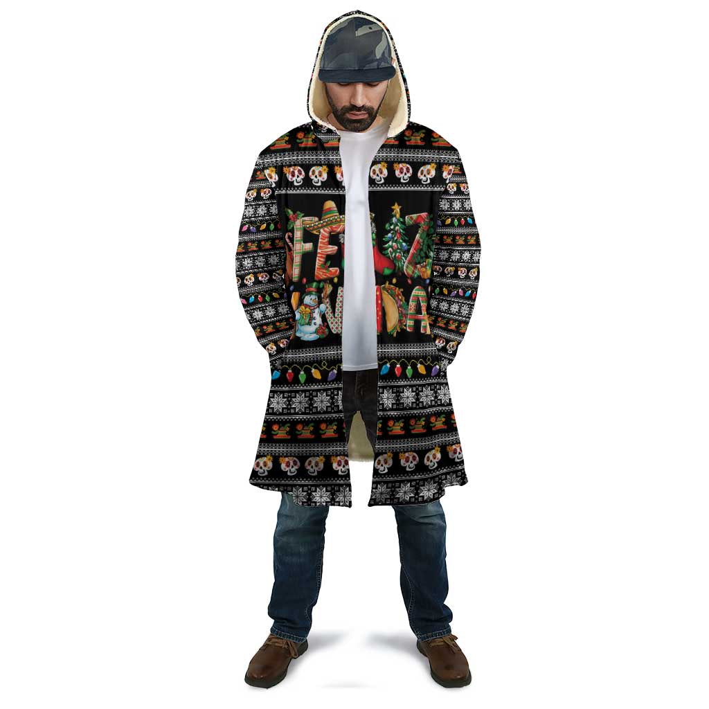 Mexican Sumbrero and Snowman Christmas Cloak Feliz Navidad Mexico - Wonder Print Shop