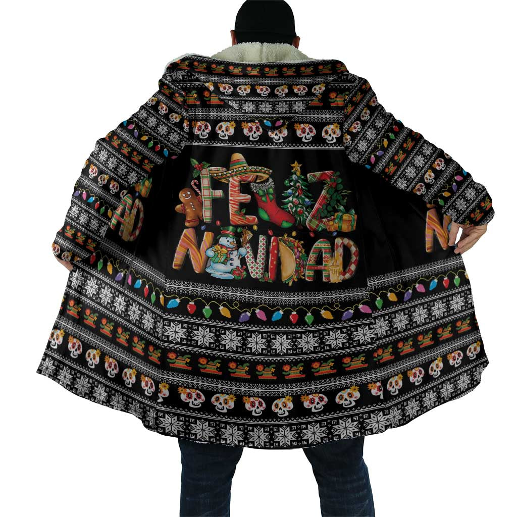 Mexican Sumbrero and Snowman Christmas Cloak Feliz Navidad Mexico - Wonder Print Shop