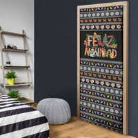 Mexican Sumbrero and Snowman Christmas Door Cover Feliz Navidad Mexico - Wonder Print Shop