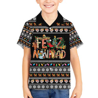 Mexican Sumbrero and Snowman Christmas Hawaiian Shirt Feliz Navidad Mexico - Wonder Print Shop
