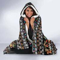 Mexican Sumbrero and Snowman Christmas Hooded Blanket Feliz Navidad Mexico - Wonder Print Shop