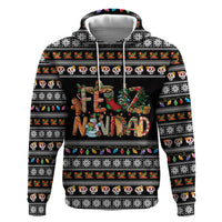 Mexican Sumbrero and Snowman Christmas Hoodie Feliz Navidad Mexico - Wonder Print Shop