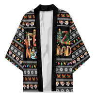 Mexican Sumbrero and Snowman Christmas Kimono Feliz Navidad Mexico - Wonder Print Shop