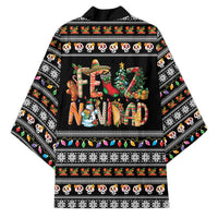 Mexican Sumbrero and Snowman Christmas Kimono Feliz Navidad Mexico - Wonder Print Shop