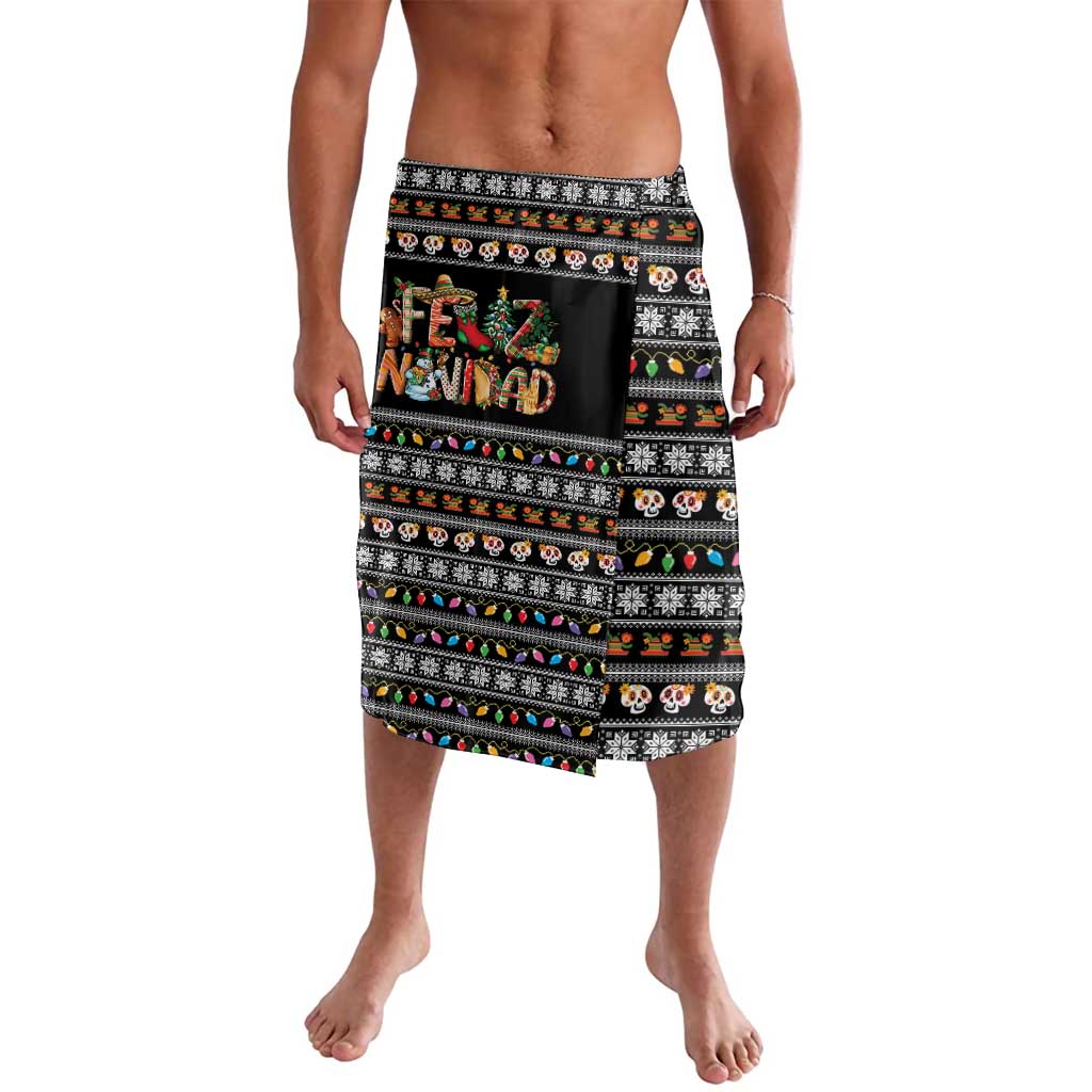 Mexican Sumbrero and Snowman Christmas Lavalava Feliz Navidad Mexico - Wonder Print Shop