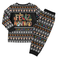 Mexican Sumbrero and Snowman Christmas Pajama Set Feliz Navidad Mexico - Wonder Print Shop