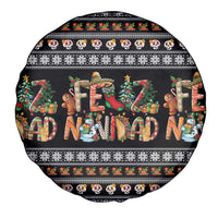 Mexican Sumbrero and Snowman Christmas Spare Tire Cover Feliz Navidad Mexico - Wonder Print Shop