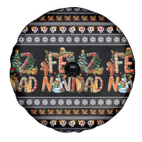 Mexican Sumbrero and Snowman Christmas Spare Tire Cover Feliz Navidad Mexico - Wonder Print Shop