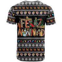 Mexican Sumbrero and Snowman Christmas T Shirt Feliz Navidad Mexico - Wonder Print Shop