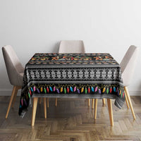 Mexican Sumbrero and Snowman Christmas Tablecloth Feliz Navidad Mexico - Wonder Print Shop