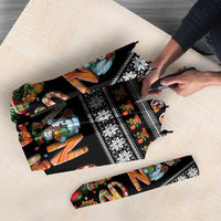 Mexican Sumbrero and Snowman Christmas Umbrella Feliz Navidad Mexico - Wonder Print Shop