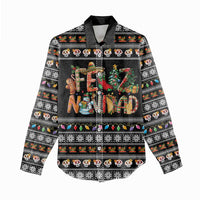 Mexican Sumbrero and Snowman Christmas Women Casual Shirt Feliz Navidad Mexico - Wonder Print Shop