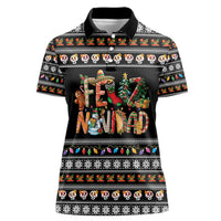 Mexican Sumbrero and Snowman Christmas Women Polo Shirt Feliz Navidad Mexico - Wonder Print Shop