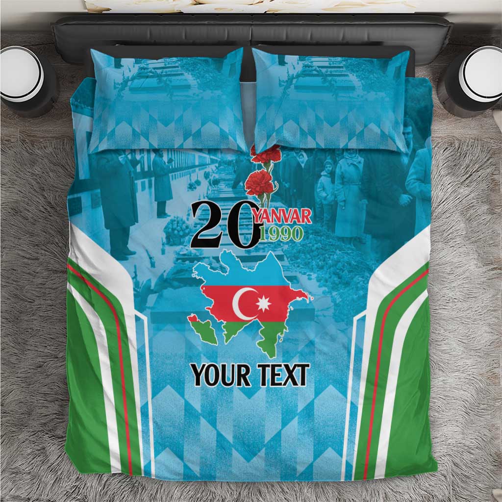 Personalized Azerbaijan Black January Bedding Set 20 Yanvar 1990 LT9 - Wonder Print Shop