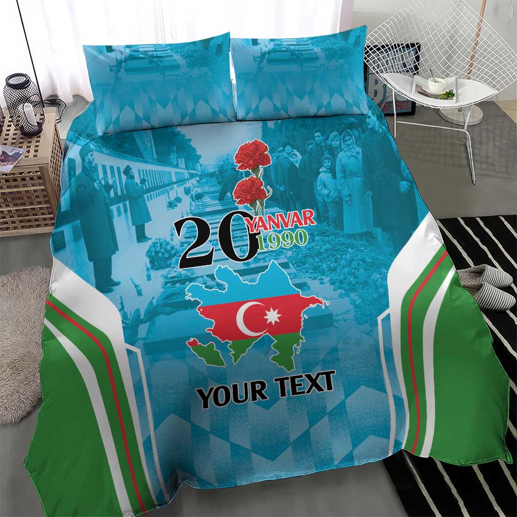 Personalized Azerbaijan Black January Bedding Set 20 Yanvar 1990 LT9 - Wonder Print Shop
