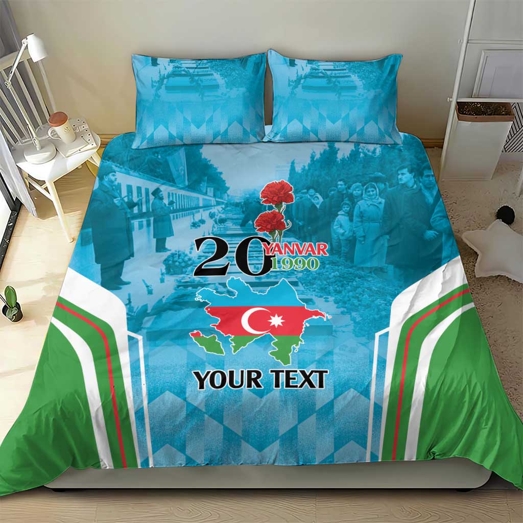 Personalized Azerbaijan Black January Bedding Set 20 Yanvar 1990 LT9 - Wonder Print Shop