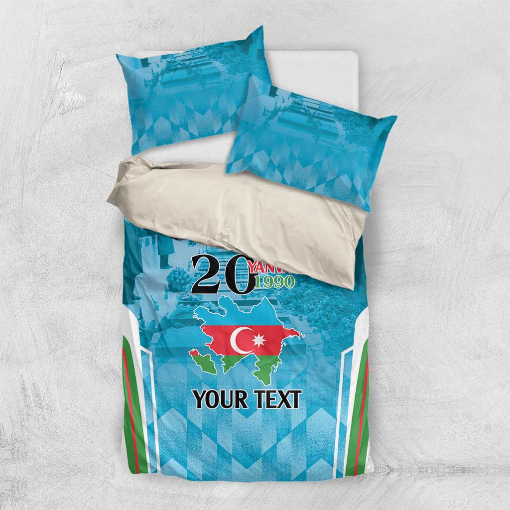 Personalized Azerbaijan Black January Bedding Set 20 Yanvar 1990 LT9 - Wonder Print Shop