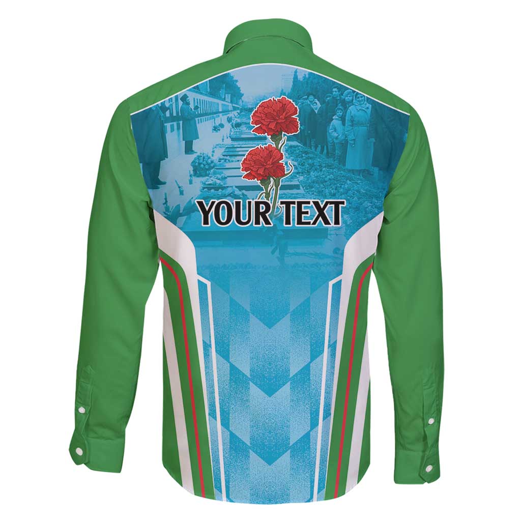 Personalized Azerbaijan Black January Family Matching Tank Maxi Dress and Hawaiian Shirt 20 Yanvar 1990 - Wonder Print Shop