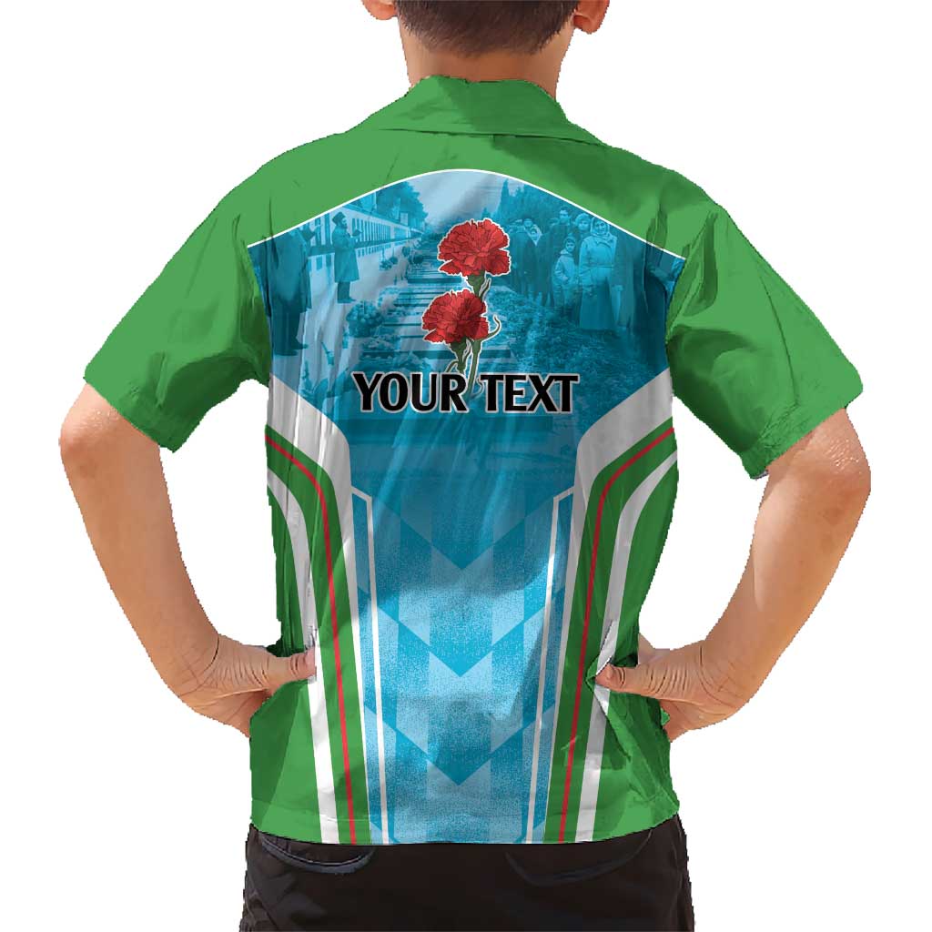 Personalized Azerbaijan Black January Kid Hawaiian Shirt 20 Yanvar 1990 - Wonder Print Shop