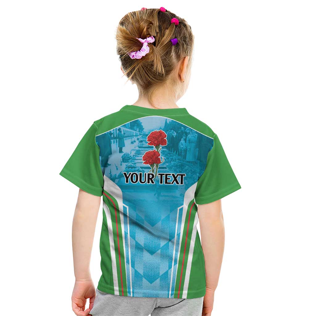 Personalized Azerbaijan Black January Kid T Shirt 20 Yanvar 1990 - Wonder Print Shop