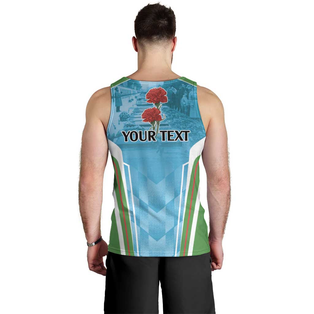 Personalized Azerbaijan Black January Men Tank Top 20 Yanvar 1990 - Wonder Print Shop