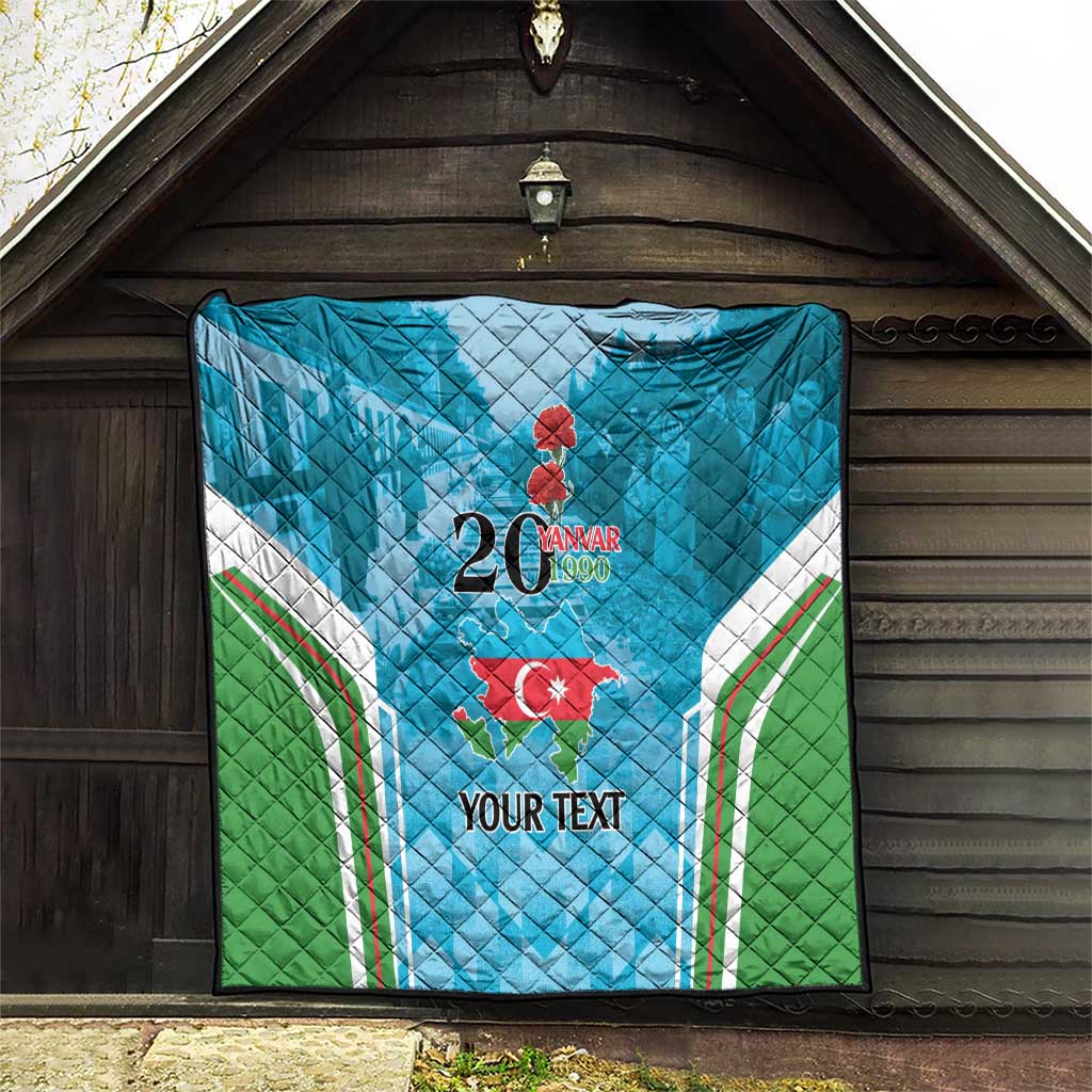 Personalized Azerbaijan Black January Quilt 20 Yanvar 1990 - Wonder Print Shop