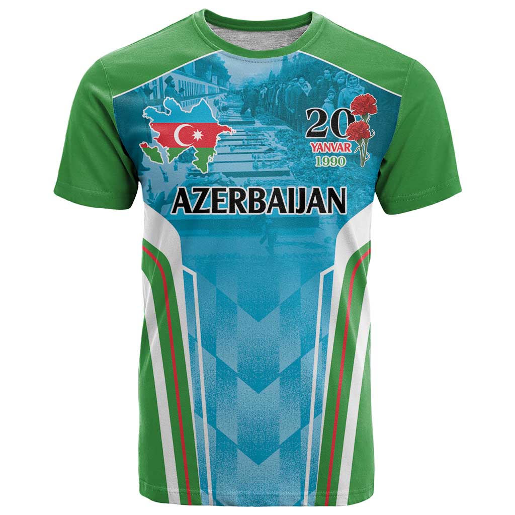 Personalized Azerbaijan Black January T Shirt 20 Yanvar 1990 - Wonder Print Shop