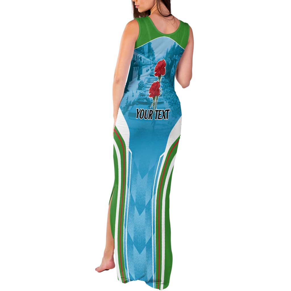 Personalized Azerbaijan Black January Tank Maxi Dress 20 Yanvar 1990 - Wonder Print Shop