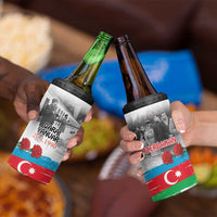 Azerbaijan Qara Yanvar 4 in 1 Can Cooler Tumbler with Flag Style LT9 - Wonder Print Shop